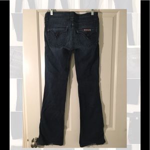 Hudson Bootcut Dark Blue Low Rise Jeans, Size 27